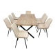 Dining table with 8 chairs, size 100 * 200 cm, No. SFD30042