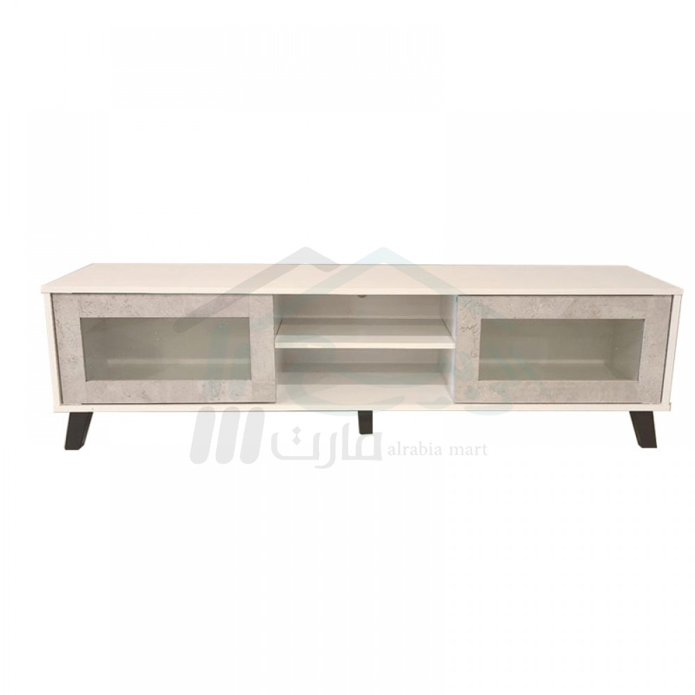 طاولة تلفاز خشب أبيض مقاس 160سم، رقم SY049-16W