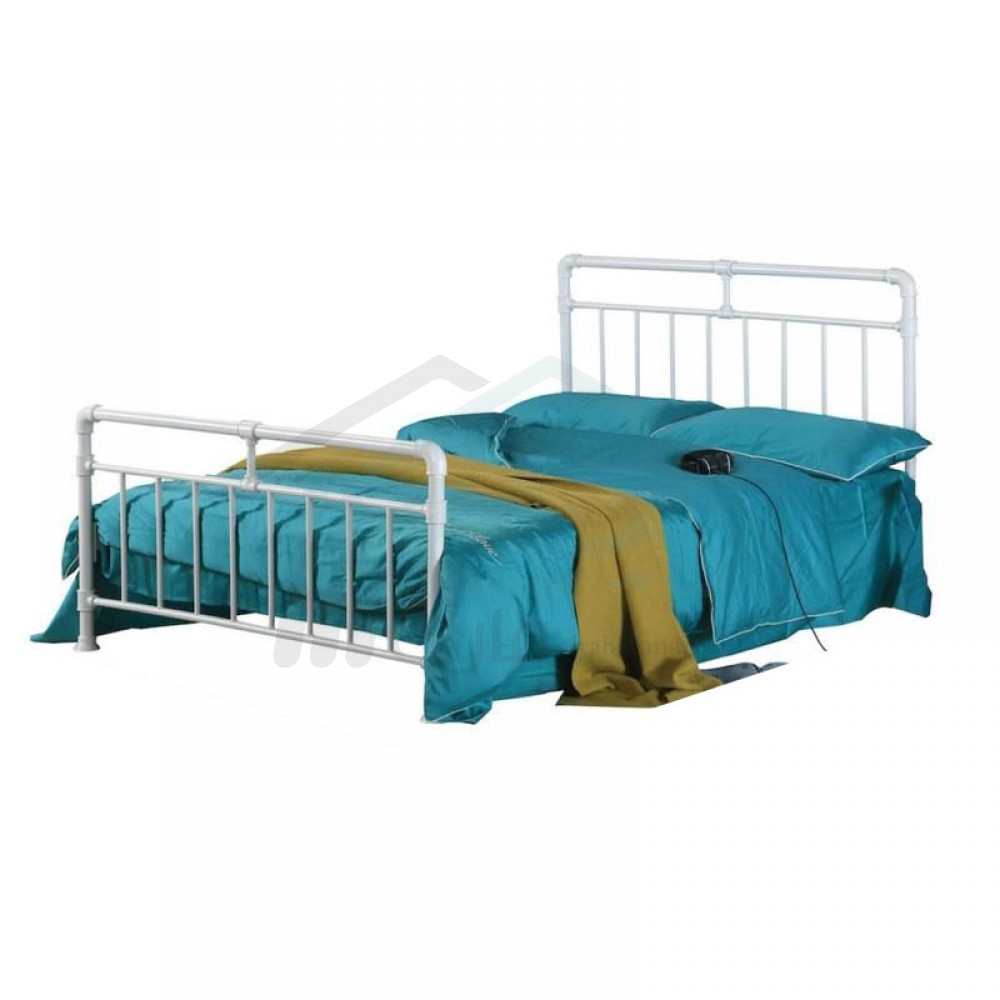 White iron bed, size 200 * 120 * 101 cm, No. SFR60004
