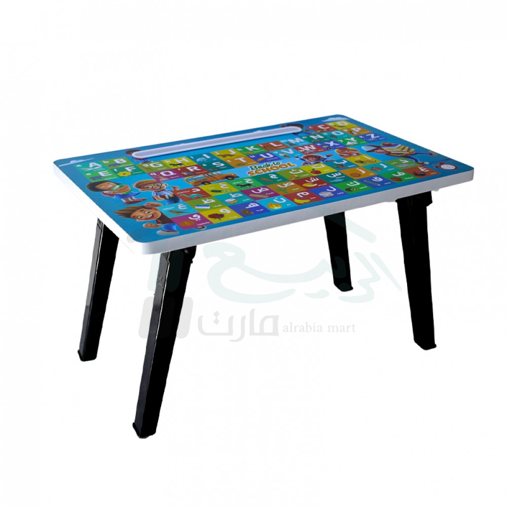 Blue folding school table No. T12/11