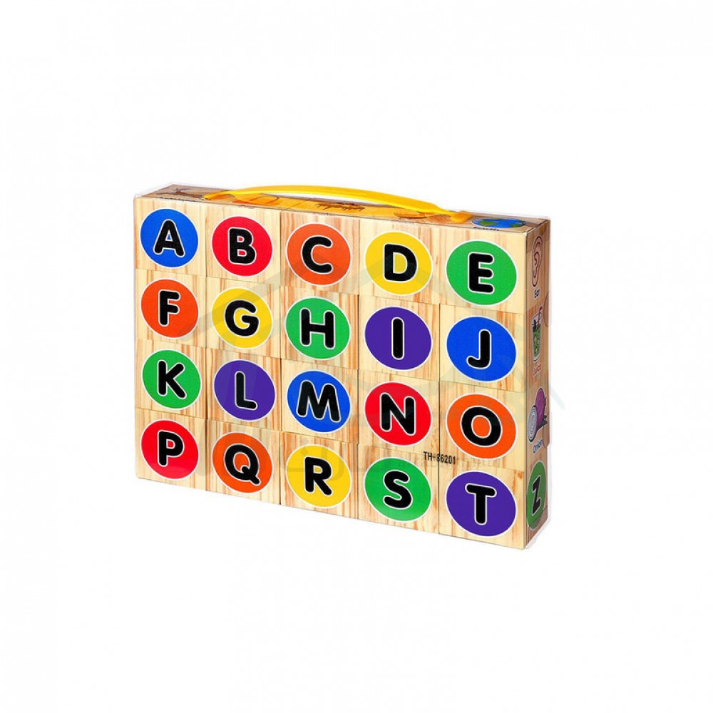 لعبة بازل خشبية للحروف والارقام الإنجليزية رقم 12479