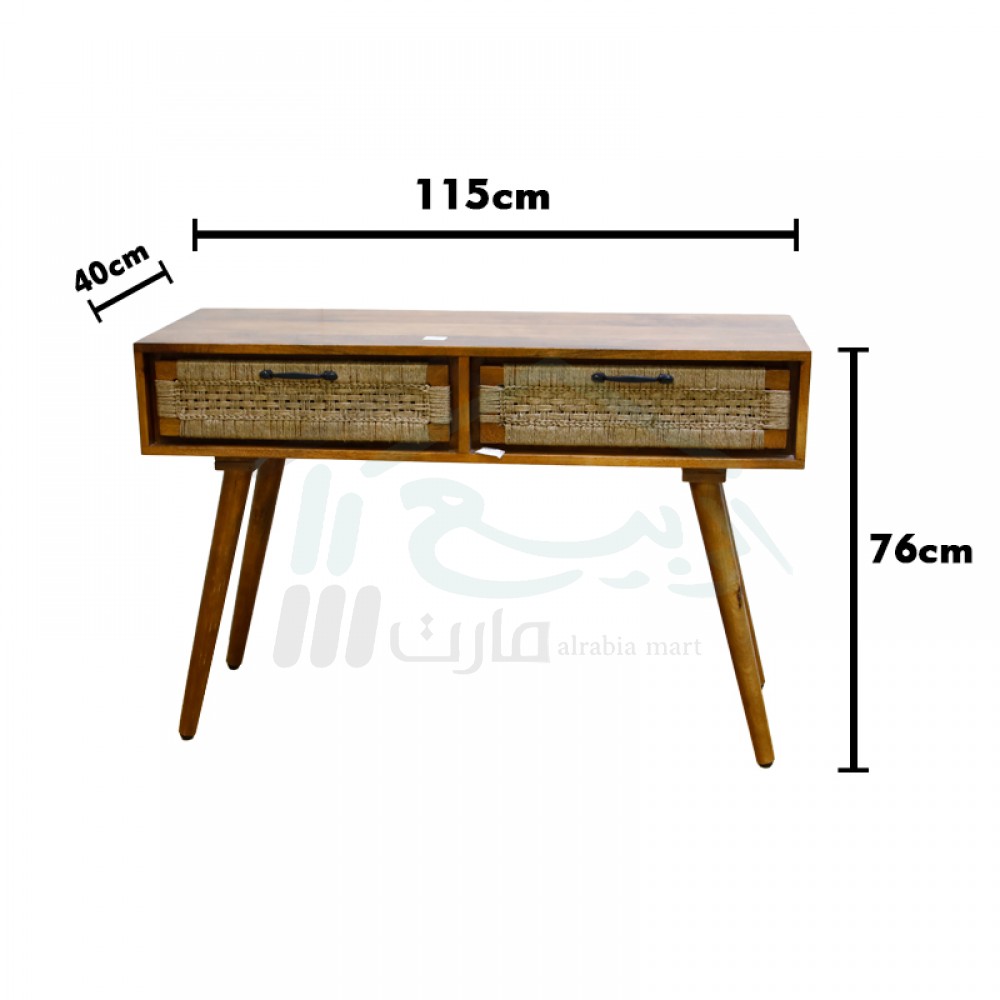   طاولة كونسول خشبية ذات درجين 115 سم * 76 سم :AB393