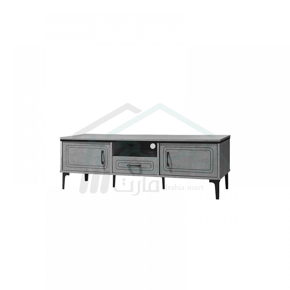 طاولة بلازما خشب مقاس 140سم TV031 WOOD/GREY/D.GREY//