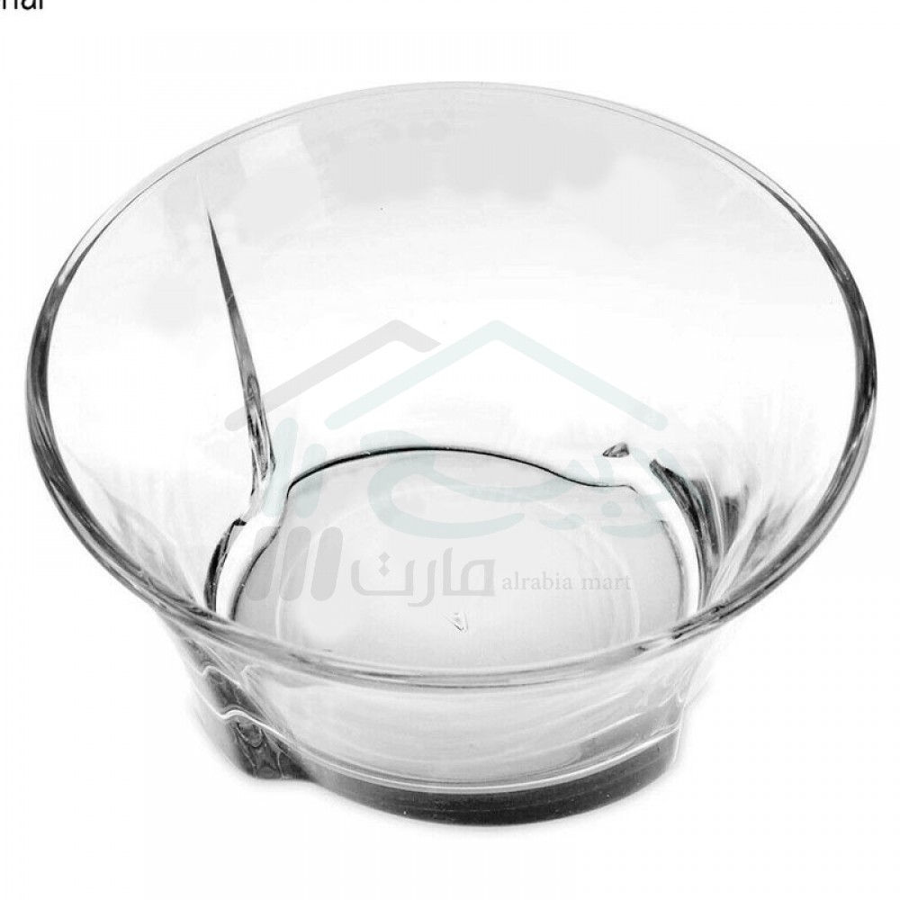Set of 6 glass bowls with big one .