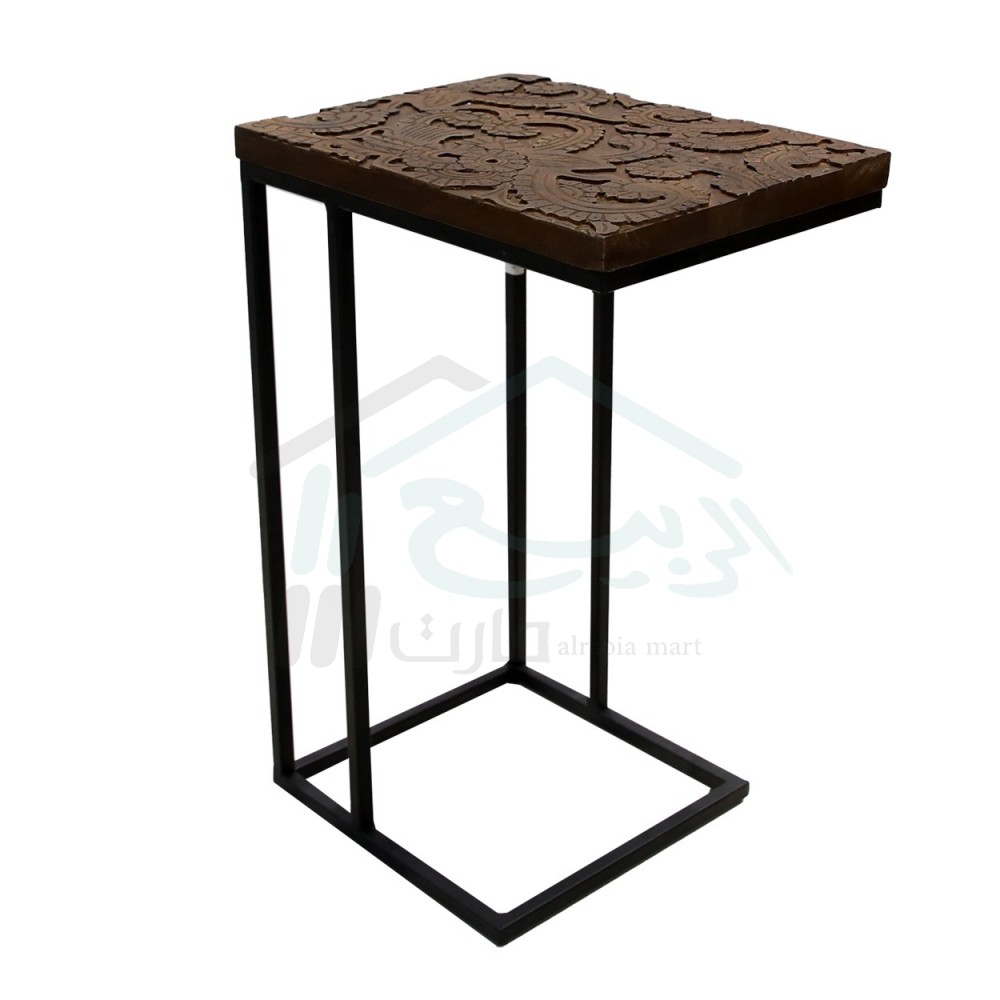 طاولة تقديم وخدمة كنب خشب مستطيل بقاعدة رقم: 0001