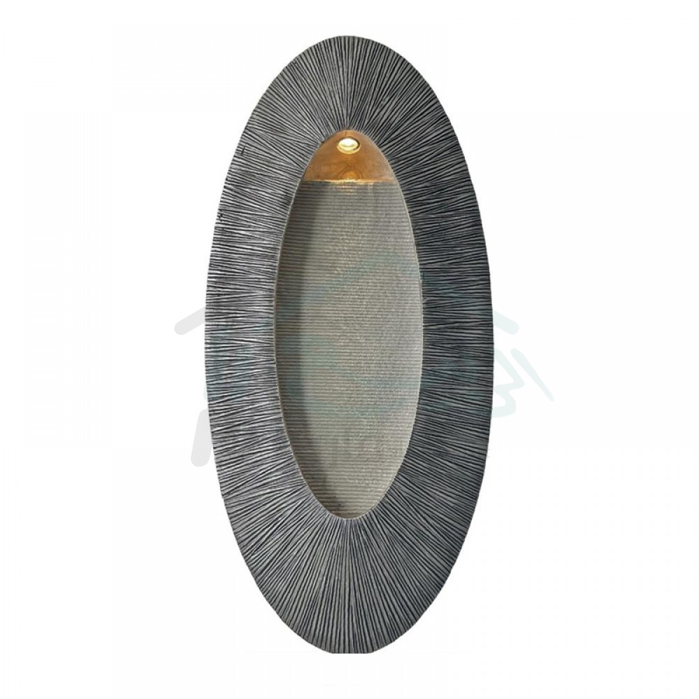 Large Oval Waterfall LED Light Gray Golden No.: 5006/1