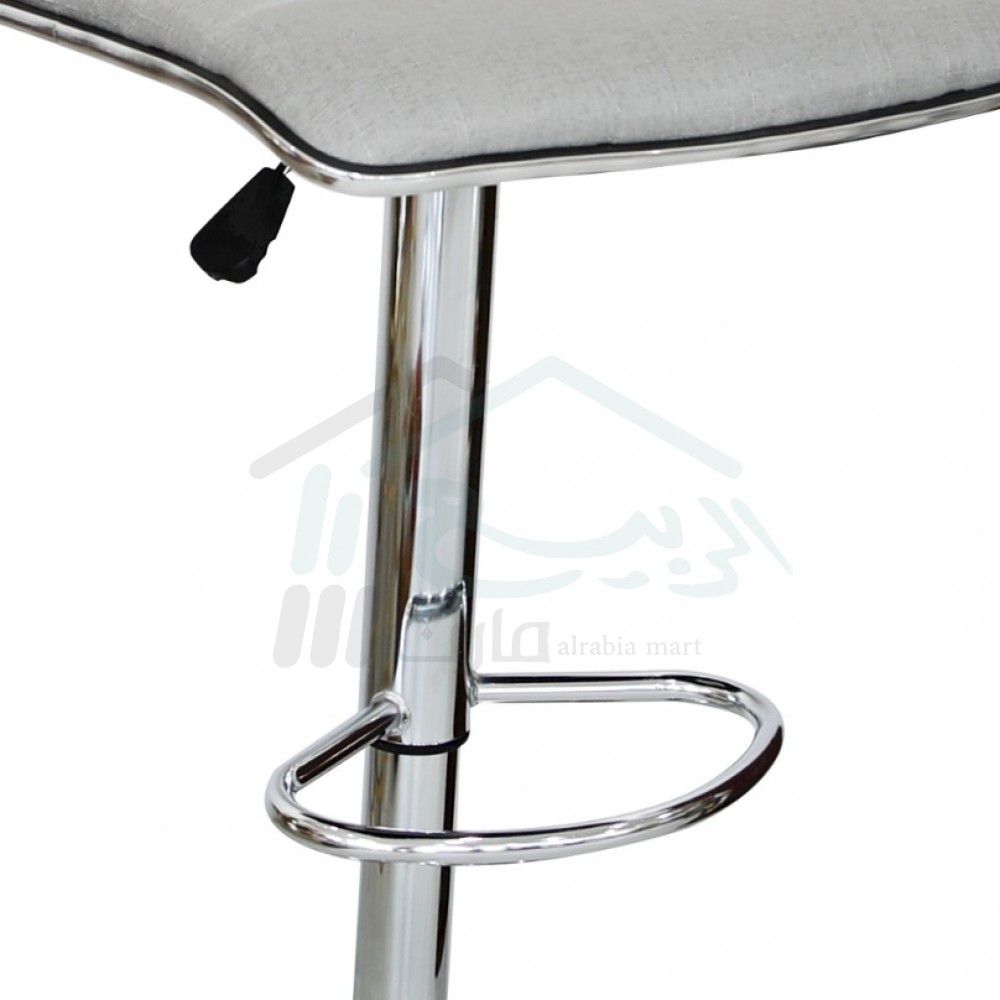 كرسي دوار قماش قابل للتعديل هيكل حديد لون رصاصي رقم 0393