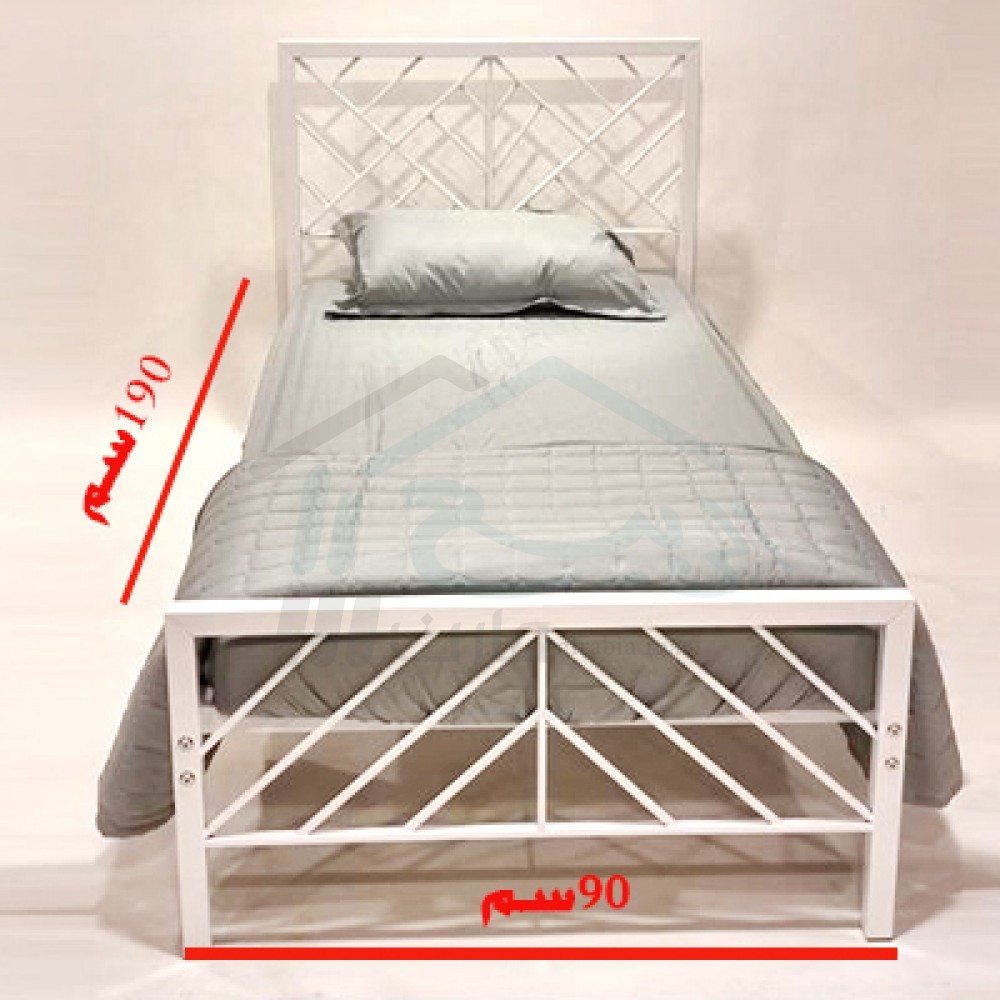 White iron bed size 190 * 90 cm No. M06