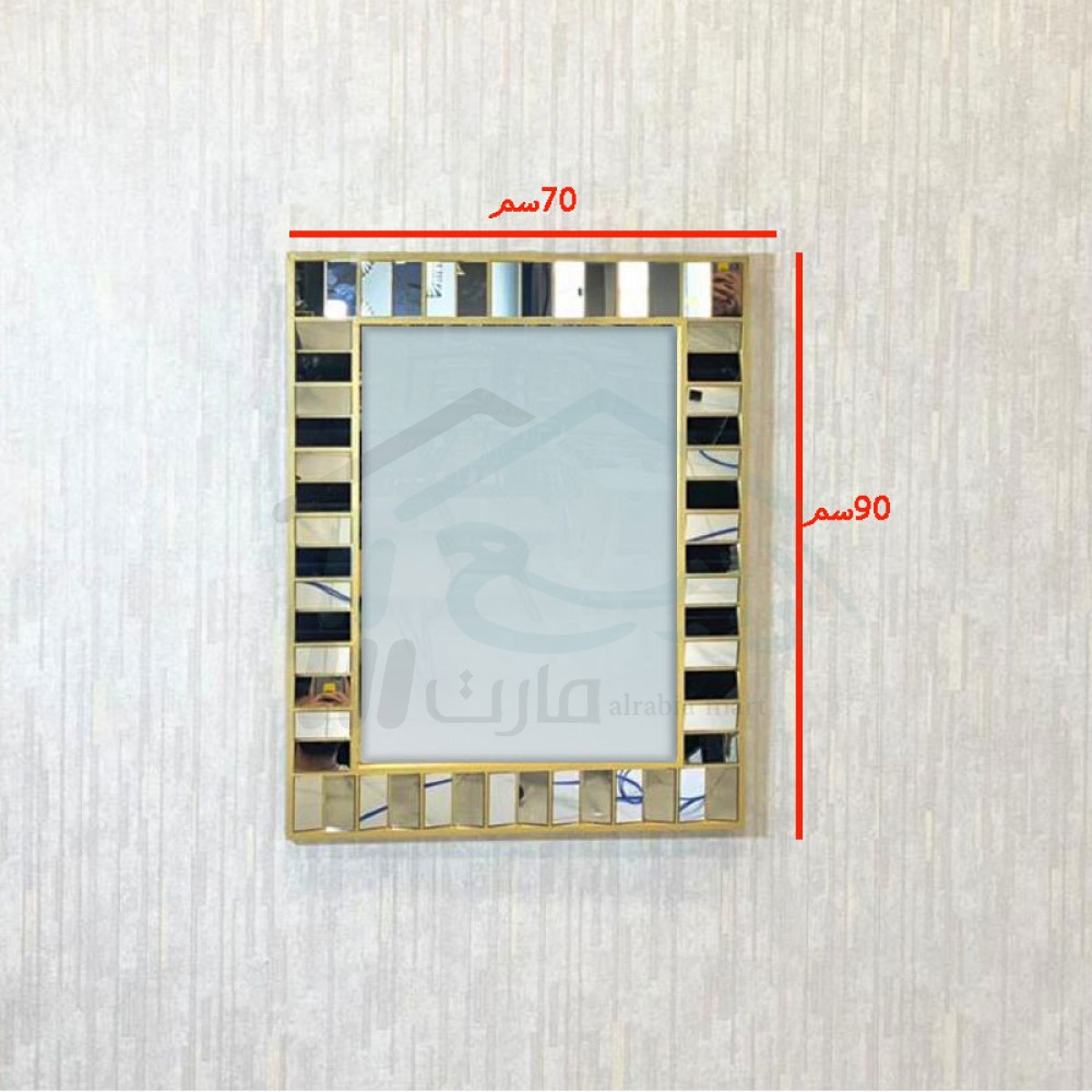 مرآة جدارية ديكور بإطار رقم ID7290
