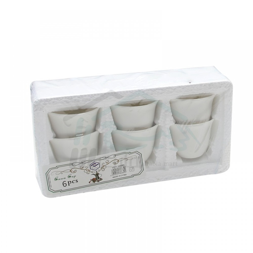 Ceramic Arabic Coffee Cup Set 6 Pieces YDY-36684