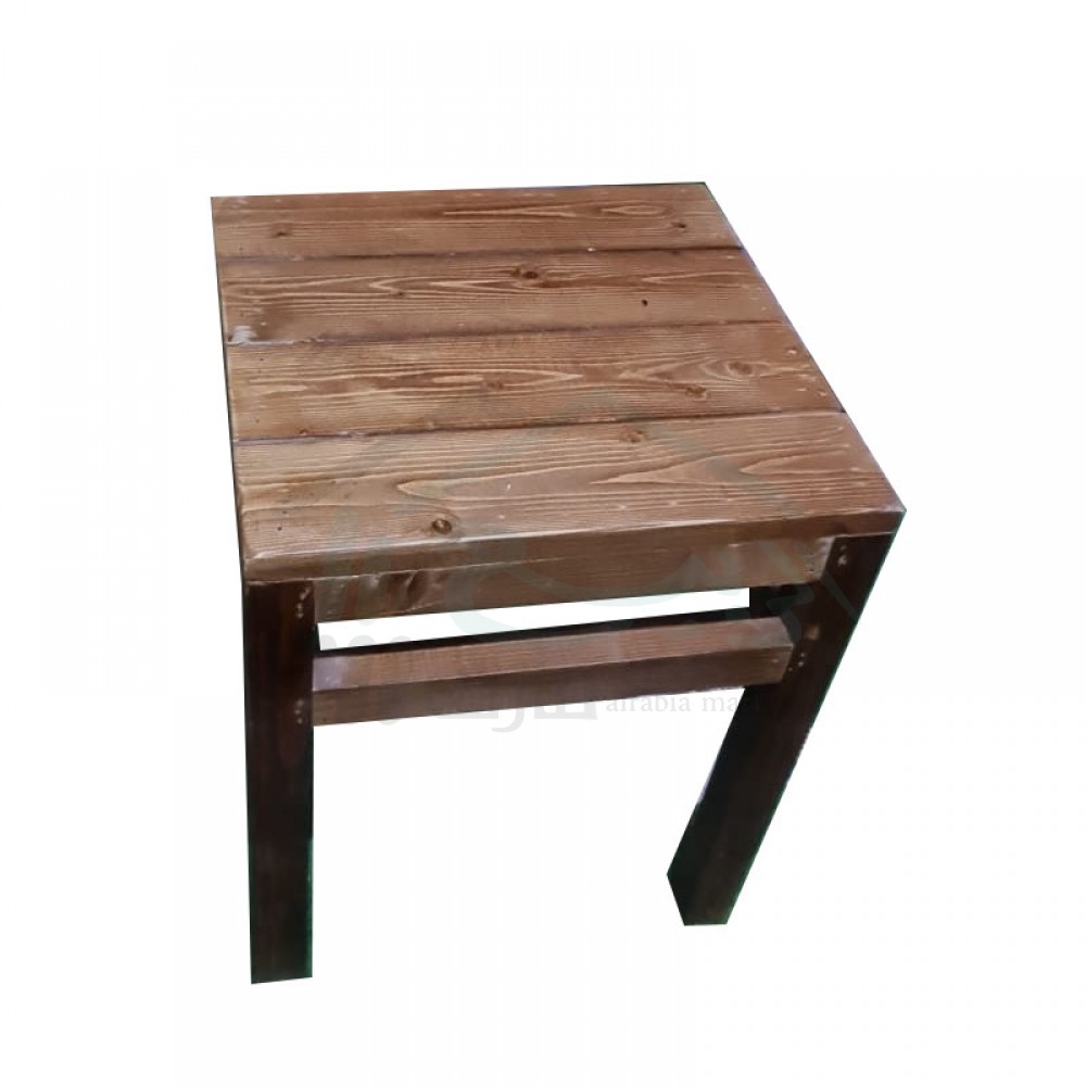 طاولة جانبية خشب  طبيعي مقاس  40 في 40
