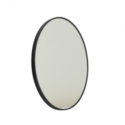 Circular mirror, black frame, size 80 cm, No. JT-1008