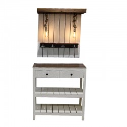 Cupboard, natural wood, 2 drawers, No. 1-95