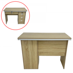 طاولة مكتب خشبي بيج مقاس 80سم  رقم B8080WO