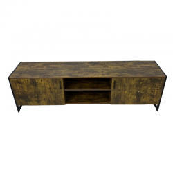 Honey wood TV table with iron frame, size 150 cm, No. SFV30011