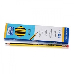 طقم أقلام رصاص أصفر من لينو 12 قلم HP2 رقم LE1600