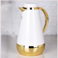 Hala thermos from Al Saif, white and gold, 075 liters, K1230301/75/IVYG