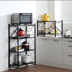 4-tier iron shelves with wheels