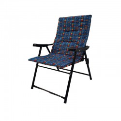 كرسي حديد مقعد قماش مخطط قابل للطي متعدد الألوان موديل: TC1203