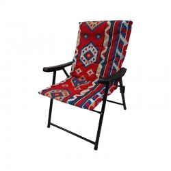   Iron chair multi-colored folding striped fabric seat model: TC1201