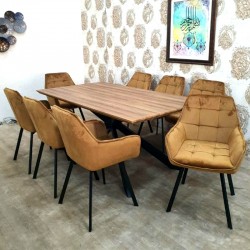  Dining table + 8 chairs, model: 708