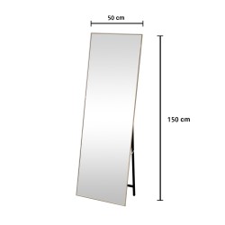 مرآة ستاند ارضية طولية موديل ارتقاع 150سم عرض 50 سم ، موديل : Z-02-1YELLOW