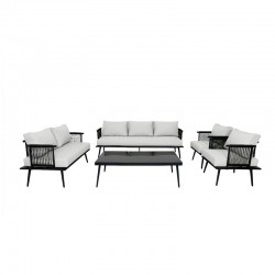 Aluminum outdoor seating set for 7 people, model: 211073G.GREY
