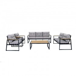 Outdoor seating set for 7 people, model: 211004B&GREY