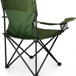  كرسي محمول قابل للطي من القماش مع حامل اكواب اخضر 