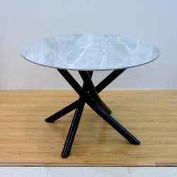  Khamis marble dining table + 4 chairs: 22C14