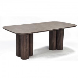 طاولة طعام مفردة مستطيل بني WALNUT COLOR 9631