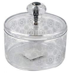  Sugar Jar acrylic  with cover size 10 cm
