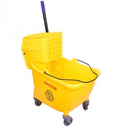 Arab wheels wheeled floor cleaner with a side press, yellow color  Model 3003317
