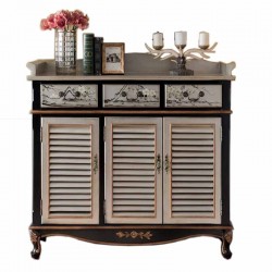  Coffe corner with drawers of luxurious wood,   elegant and attractive