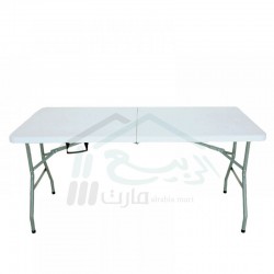   The 120 cm rectangular fiber table is easy to stack and carry