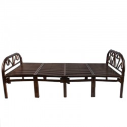  Brown iron bed size 190 * 90 cm easy to scuff