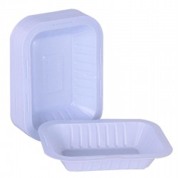  Plastic plate, oblong, National, No. 1/5