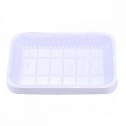 Plastic plate, oblong, National, No. 4