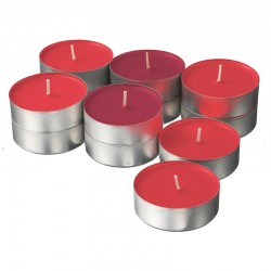  Scented candles in a metal cup, red / red berries 12 pcs IKEA