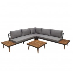  L shaped outdoor seating set