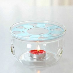  Glass Heat Resistant Teapot Warmer Base