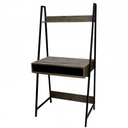   Wooden Office Table With Shelf Stand CB-19109