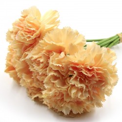  Artificial Flowers Bouquet (Carnations) of 9 Flowers for Party, Office and Home Decoration -CR-0416