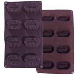 قالب سيليكون لصناعة الشوكولاته والحلويات 8فتحات شكل بيضاوي 