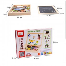  Happy Field Magnetic Jigsaw Board Game With Two Sides