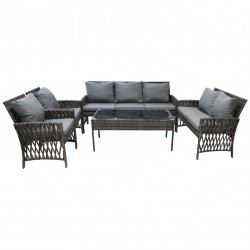 Outdoor wicker set for 7 people No.: F2708