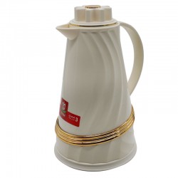 ثلاجة -ريم- 1 لتر قهوة بيج حزام ذهبي رقم: SKW374