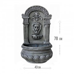 Large Silver Lion wall fountain: 5000RM