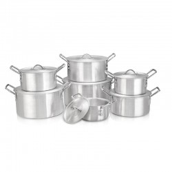 Aluminum pots set 7 pieces No.: 005-13-04