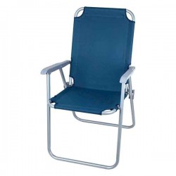 كرسي حديد قماش  فاخر قابل للطي لون ازرق رقم303